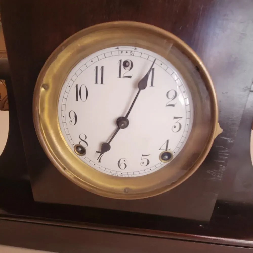 Antique Vintage Sessions 8 Day Time and Strike Mantle Clock